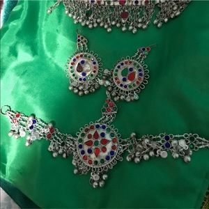 Jewelry - Afghan necklace and earring set Jewelry - Afghan necklace and earring set